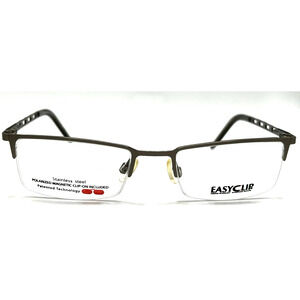 EASYCLIP EC102 GOLD EYEGLASSES SUNGLASSES FRAMES 50-18-140